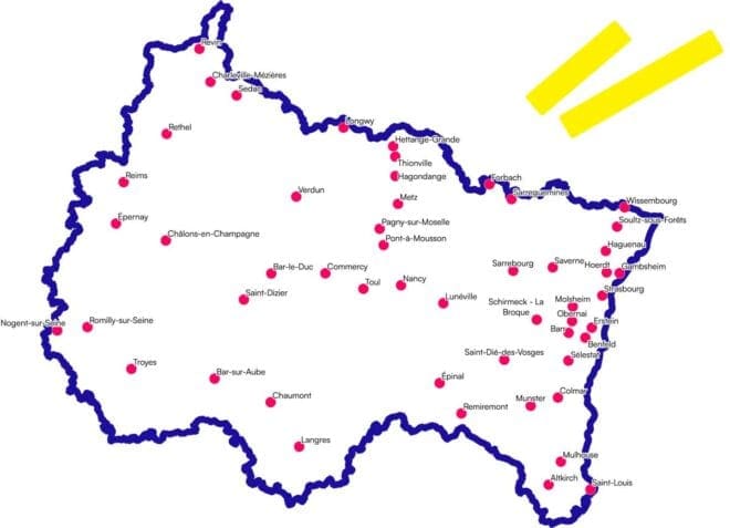 carte du réseau vélo Fluo