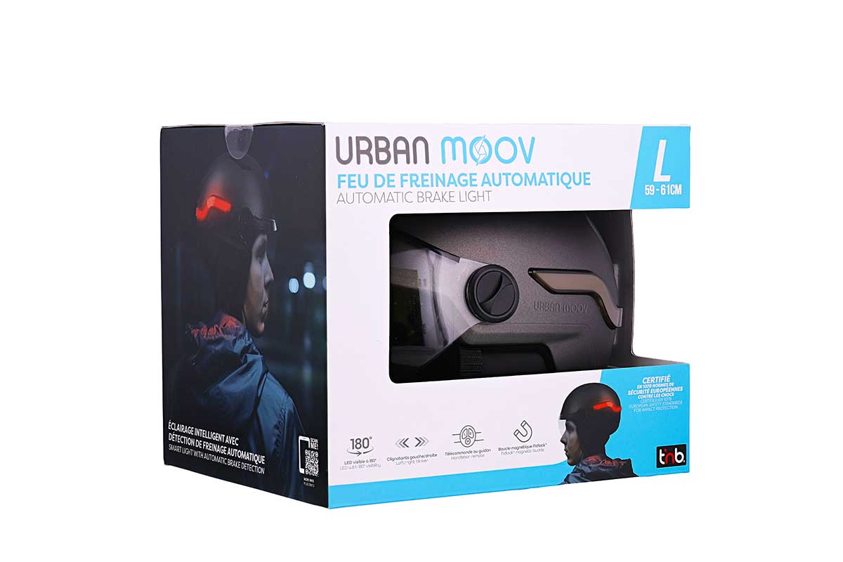 Casque intelligent T’nB avec fermeture magnétique Fidlock et éclairage LED à 180°