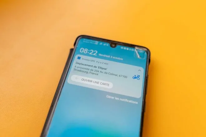 notification invoxia bike tracker