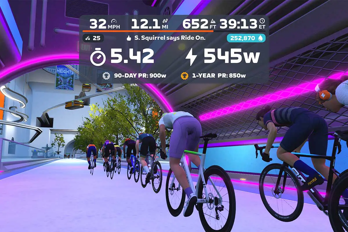 segments de puissance zwift