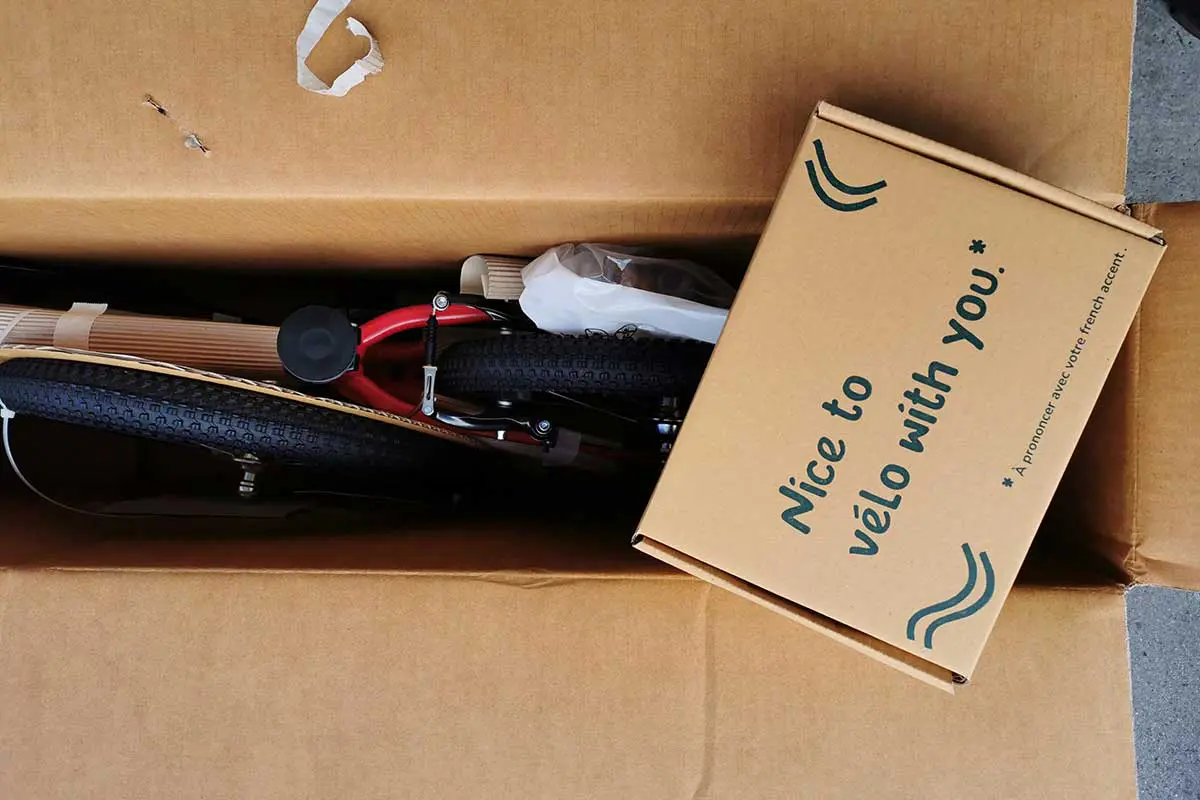 vélo enfant Gibus 16 pouces dans son carton