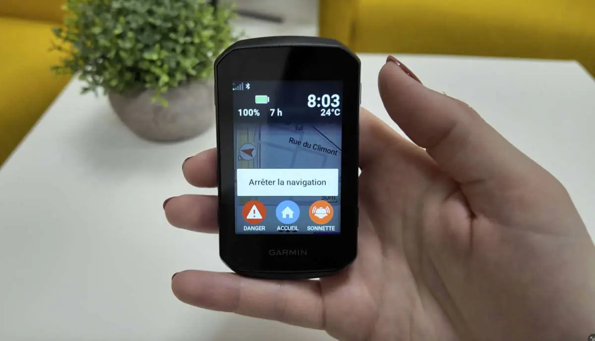 Compteur GPS Garmin Edge 850 se distingue par sa sonnette vélo