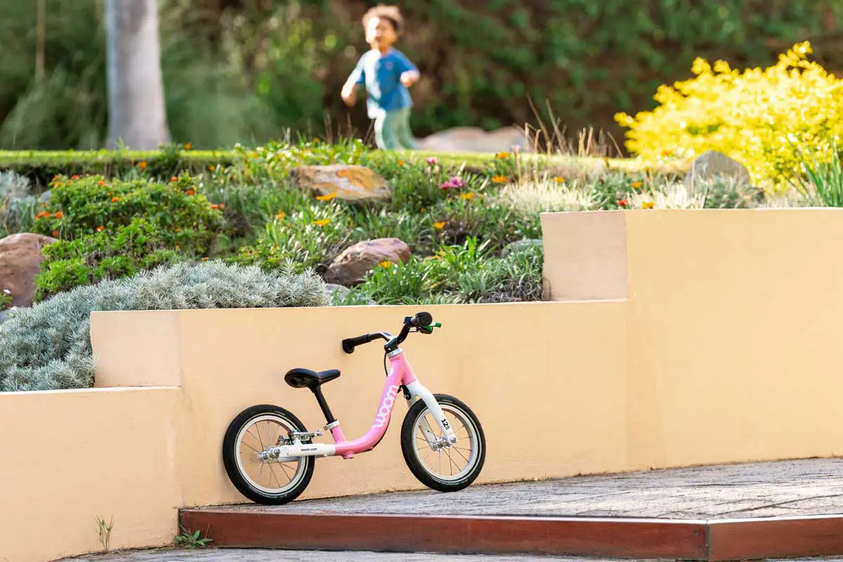 draisienne enfant woom GO rose poudré