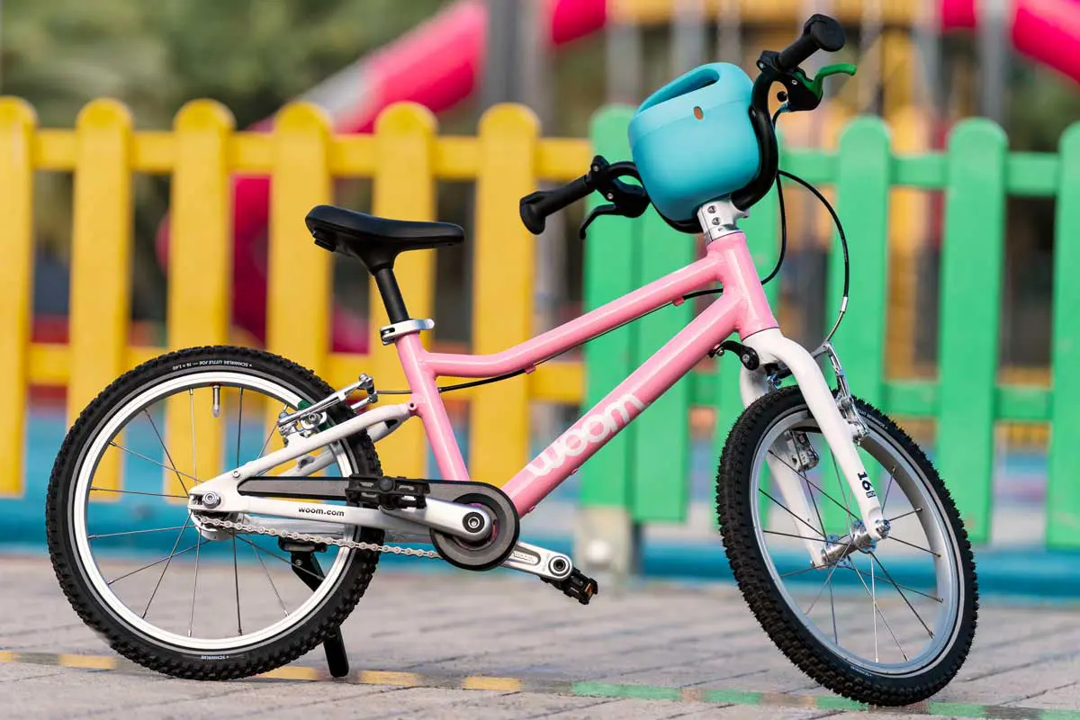 vélo enfant woom GO rose poudré