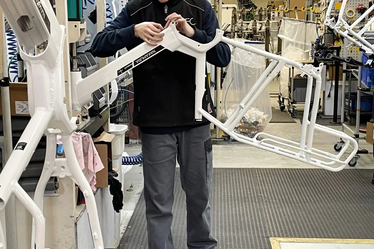 Un vélo Nakamura assemblé