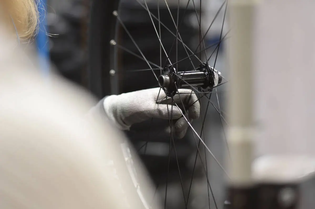 Roues de vélo assemblées en France