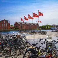 Parking vélo près de la librairie royale de Copenhague