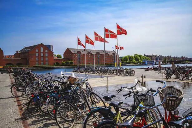 Parking vélo près de la librairie royale de Copenhague